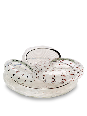Dale Chihuly 4 Piece Cotton White Seaform Set