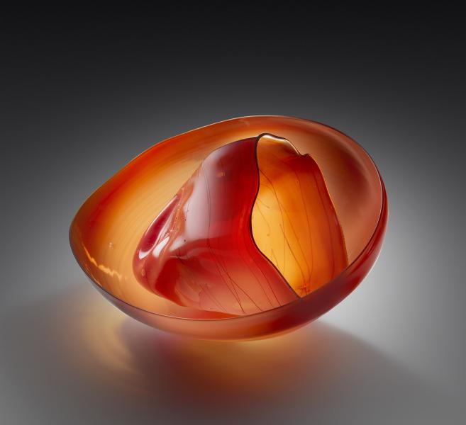 Chihuly orange mutli