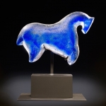 Horse - Cobalt Ancient Horse 16x15x9